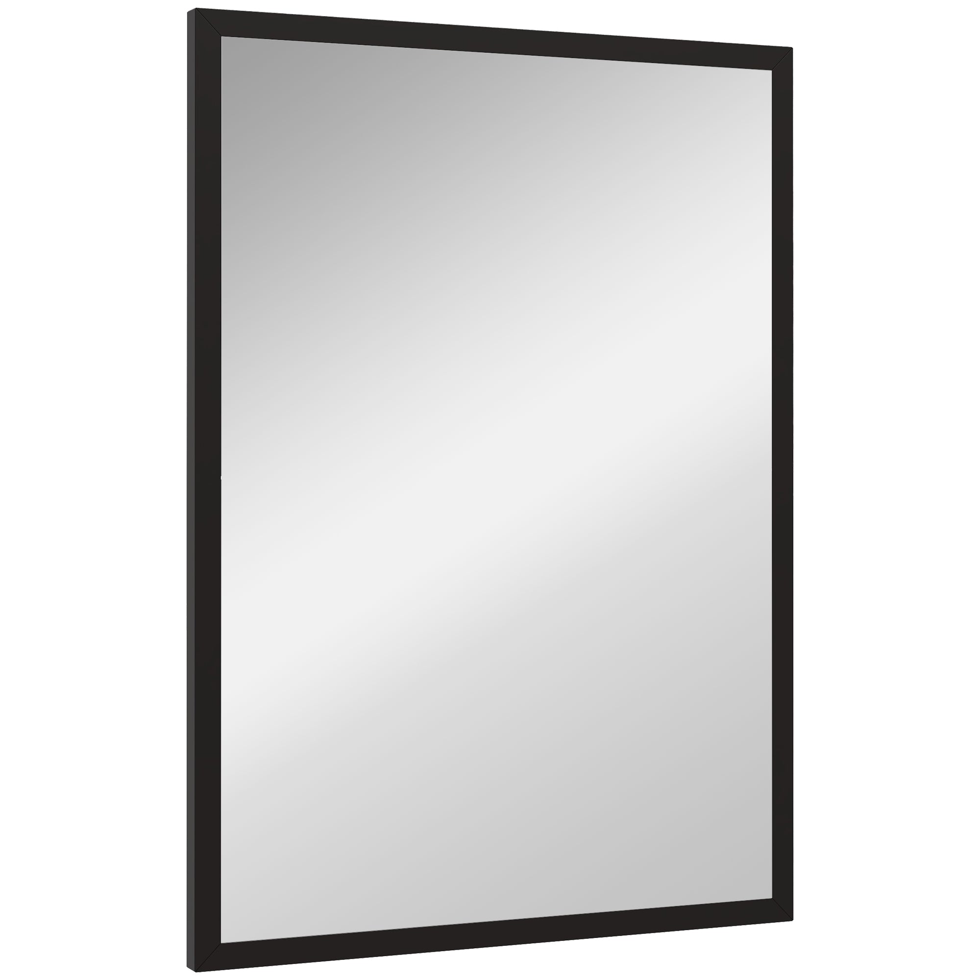 20" x 28" Bathroom Mirror for Wall, Rectangular Mirror for Living Room, Bedroom, Entryway, Black