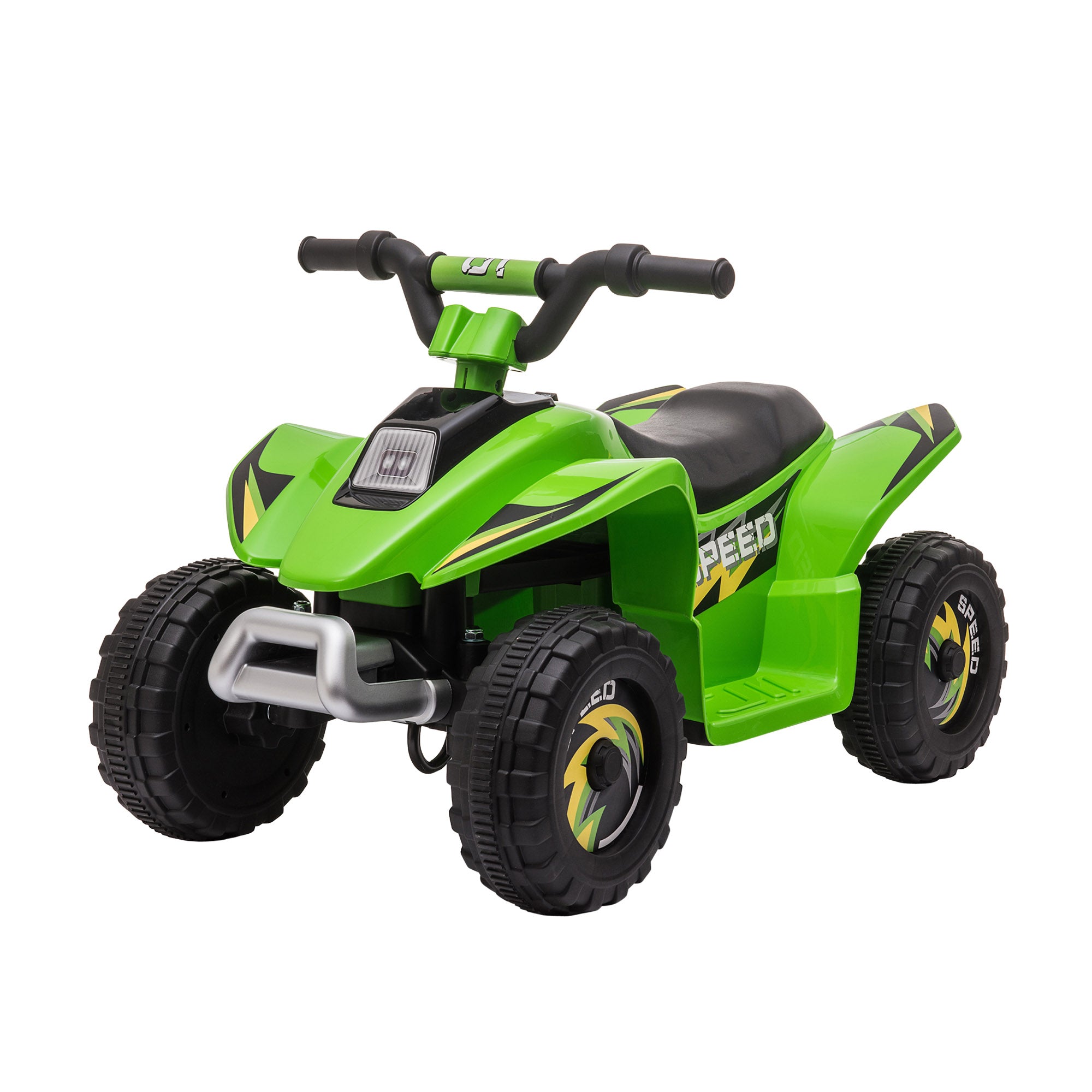 Aosom Kids Ride on ATV, 6V Battery Powered Quad Car with Forward, Reverse Switch, for Boys Girls 18-36 Months, Green