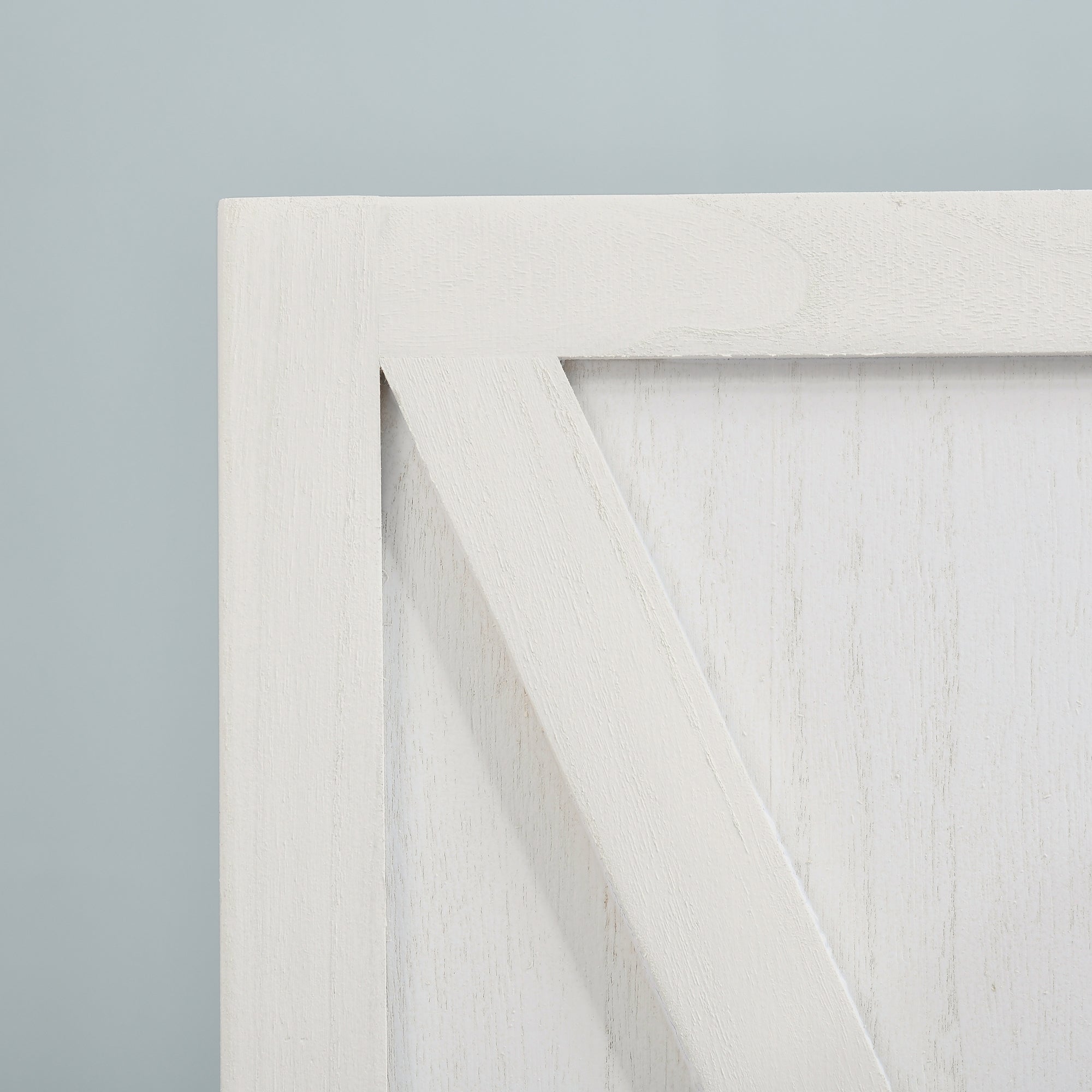 3-panel Wall Partition Farmhouse Room Separator with Foldable Design Wooden Frame 5.6FT, White