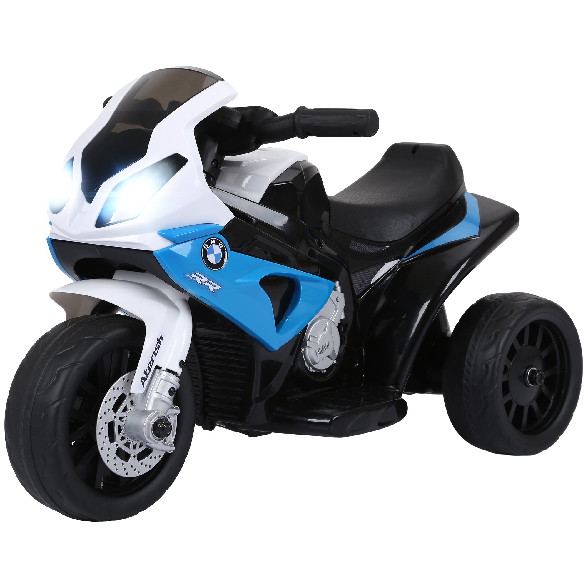 Aosom BMW Licensed 6V Kids Motorcycle with Headlight, Music, Gift for Boys & Girls -Blue