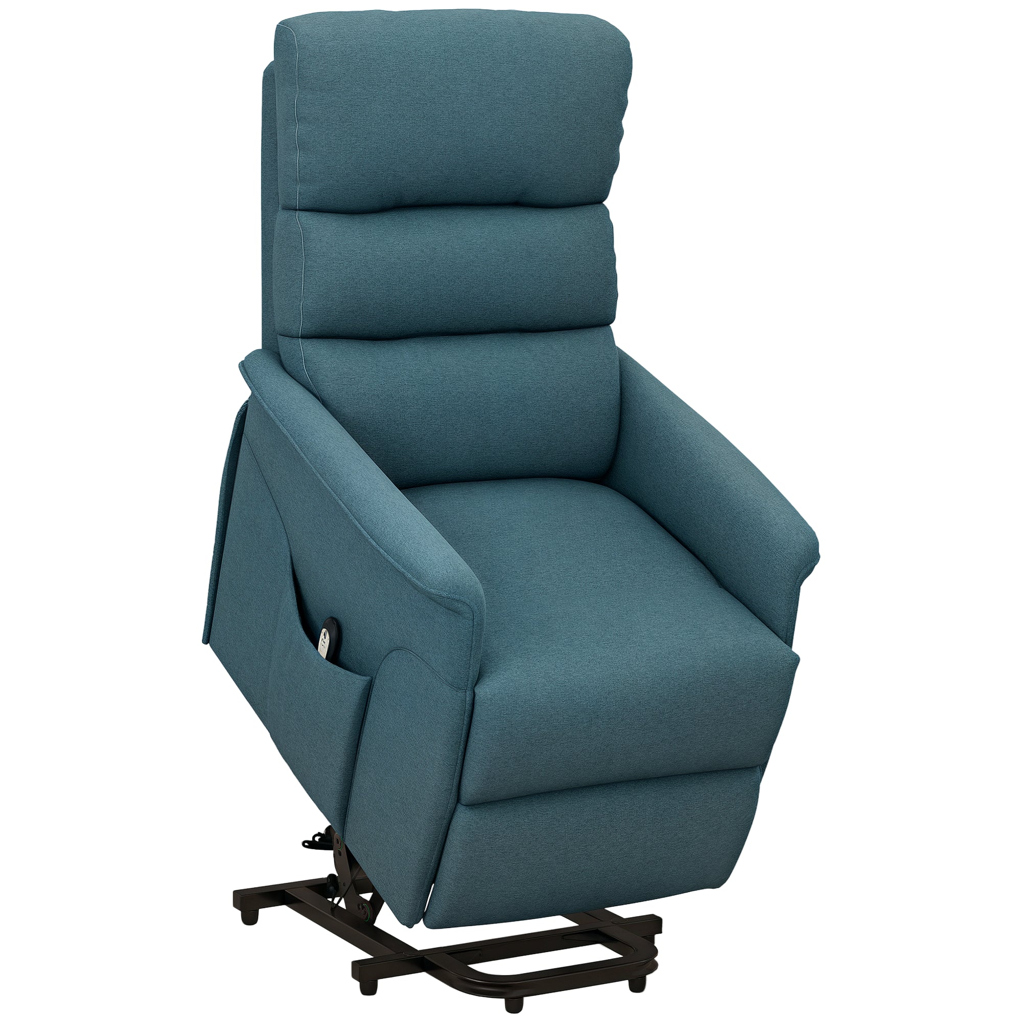 Lift Chair for Elderly, Power Chair Recliner with Remote Control, Side Pockets for Living Room, Blue