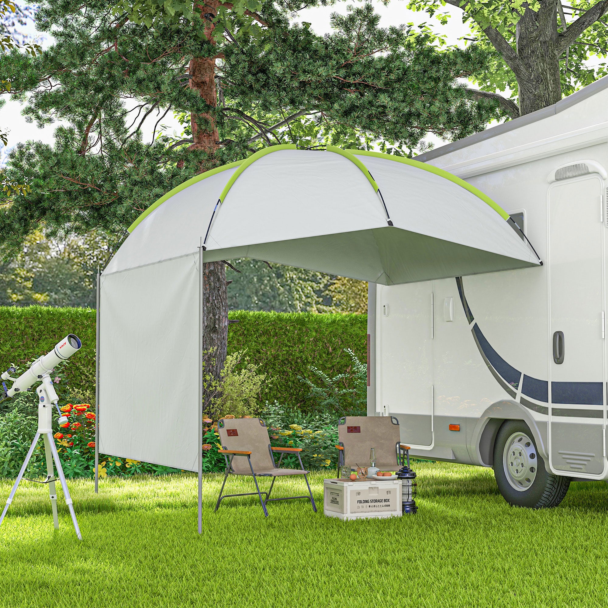 SUV Awning Tailgate Tent, Portable Car Awning with Side Wall, for Truck, RV, Van, Trailer and Overlanding Camping