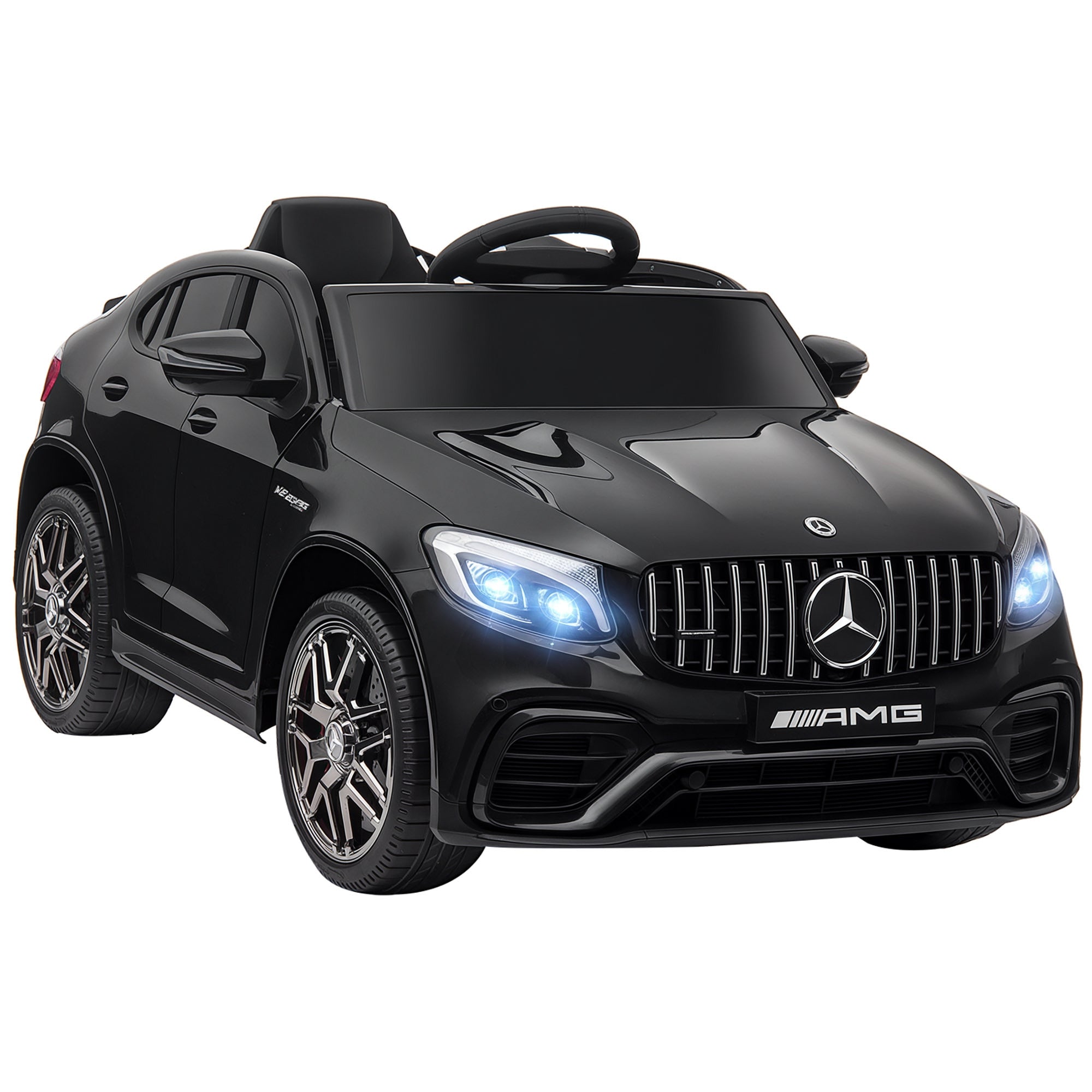 Aosom Officially Licensed Kids Ride-On Car 12V Electric Ride On Car Perfect Toy Gift with Remote Control Suspension Wheel, Black